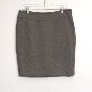 Jones New York | Women’s Black Weave Wool Stretch Pencil Skirt 10